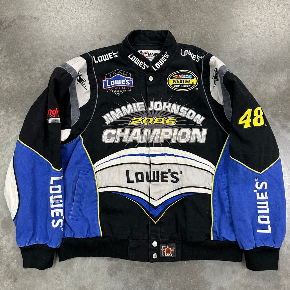 vtg Chase Authentics Jimmie Johnson 2006 Champion NASCAR Racing Jacket XL
